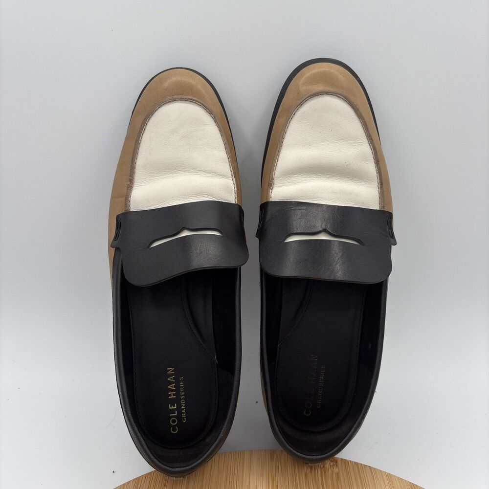 Cole Haan Geneva Penny Loafers Women’s 11B Leather Lug Sole Tri Color - Picture 10 of 11